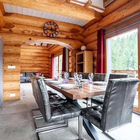 Original En Rondins, L'ours Canadien Chalet *