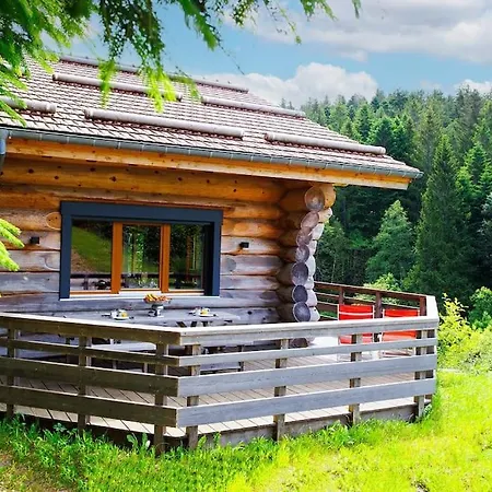 Original En Rondins, L'ours Canadien Chalet *
